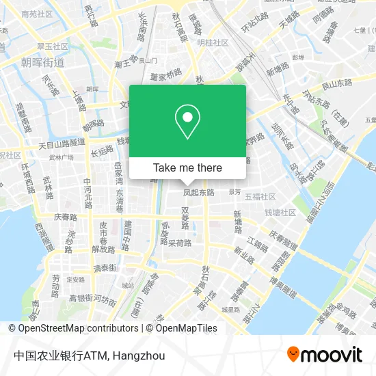 中国农业银行ATM map