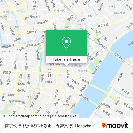 南京银行(杭州城东小微企业专营支行) map