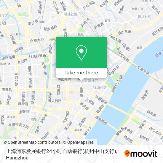 上海浦东发展银行24小时自助银行(杭州中山支行) map
