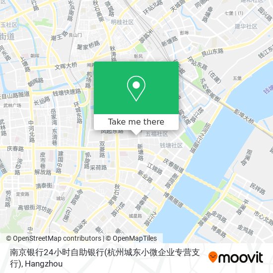 南京银行24小时自助银行(杭州城东小微企业专营支行) map