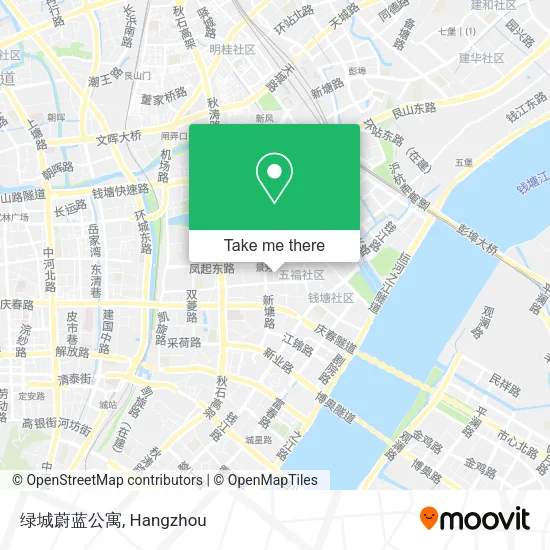 绿城蔚蓝公寓 map