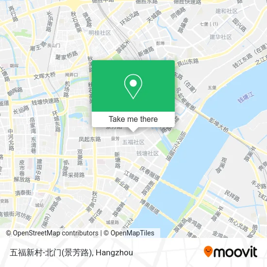 五福新村-北门(景芳路) map