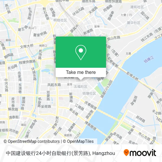 中国建设银行24小时自助银行(景芳路) map