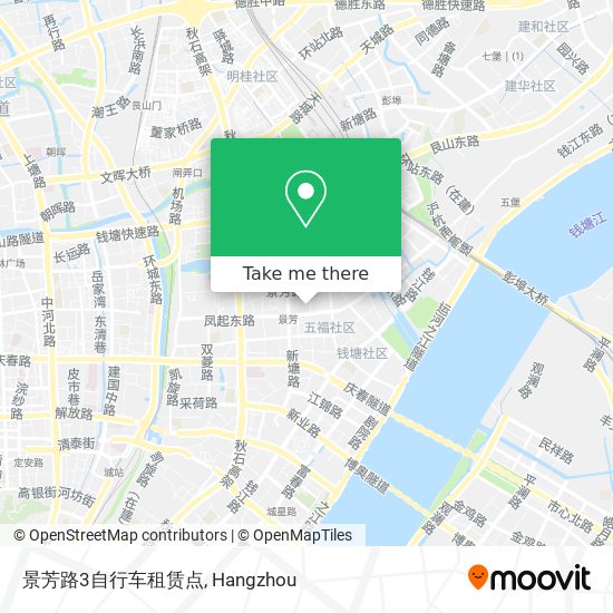 景芳路3自行车租赁点 map