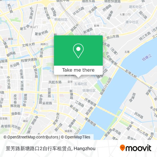 景芳路新塘路口2自行车租赁点 map