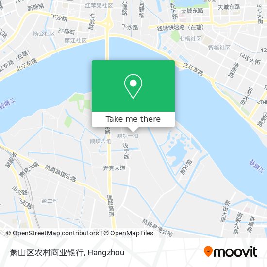 萧山区农村商业银行 map