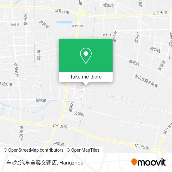 车e站汽车美容义蓬店 map