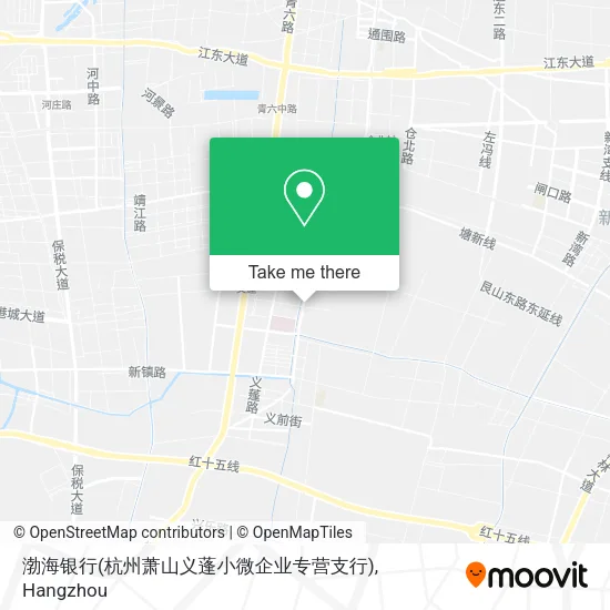 渤海银行(杭州萧山义蓬小微企业专营支行) map