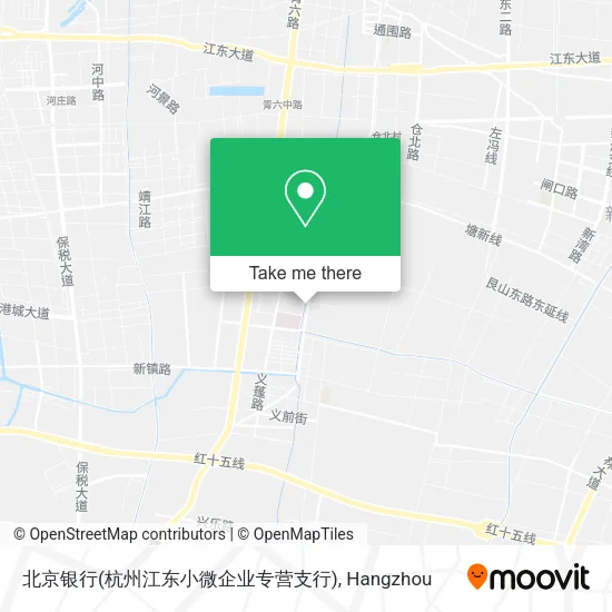 北京银行(杭州江东小微企业专营支行) map