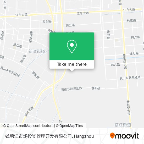 钱塘江市场投资管理开发有限公司 map