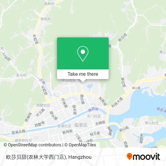欧莎贝甜(农林大学西门店) map