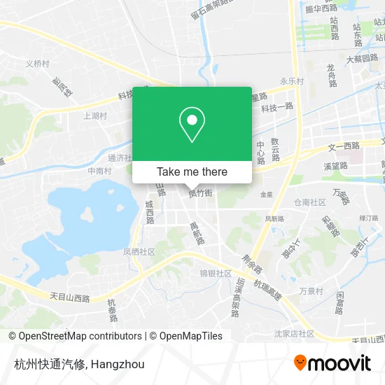 杭州快通汽修 map