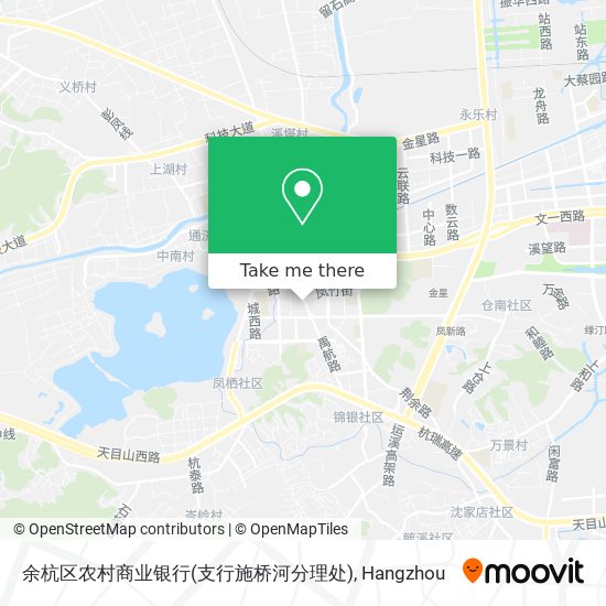 余杭区农村商业银行(支行施桥河分理处) map