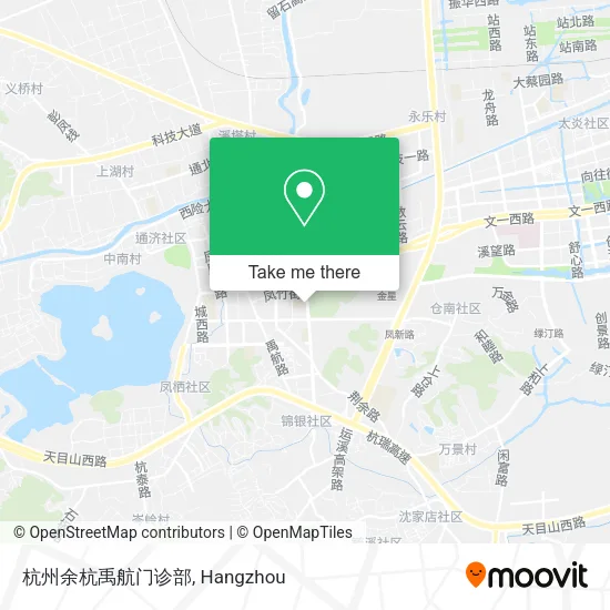 杭州余杭禹航门诊部 map