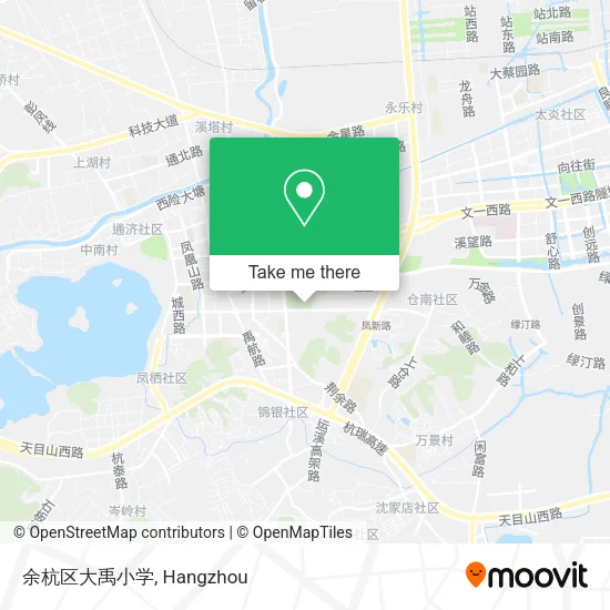 余杭区大禹小学 map