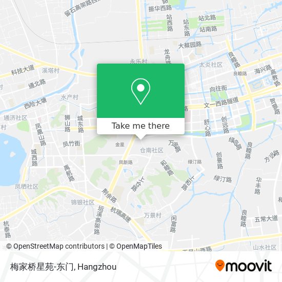 梅家桥星苑-东门 map