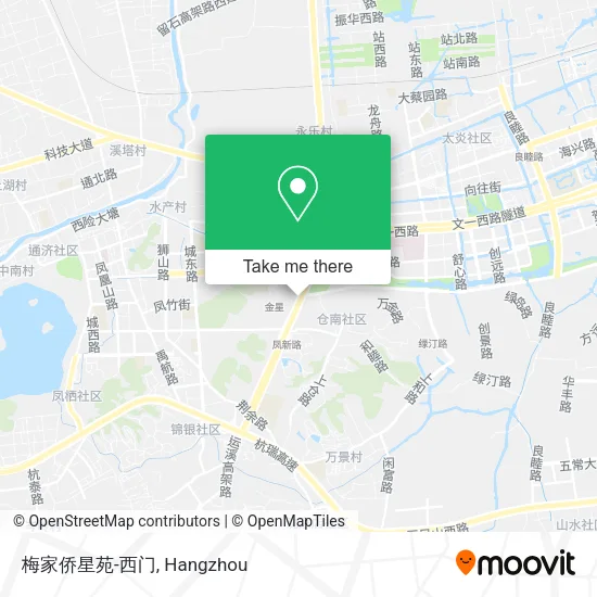 梅家侨星苑-西门 map