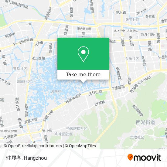 驻屐亭 map