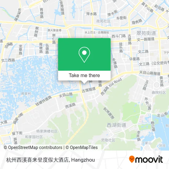 杭州西溪喜来登度假大酒店 map