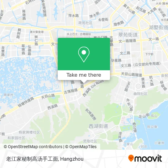老江家秘制高汤手工面 map