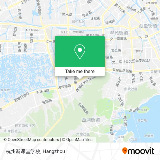 杭州新课堂学校 map