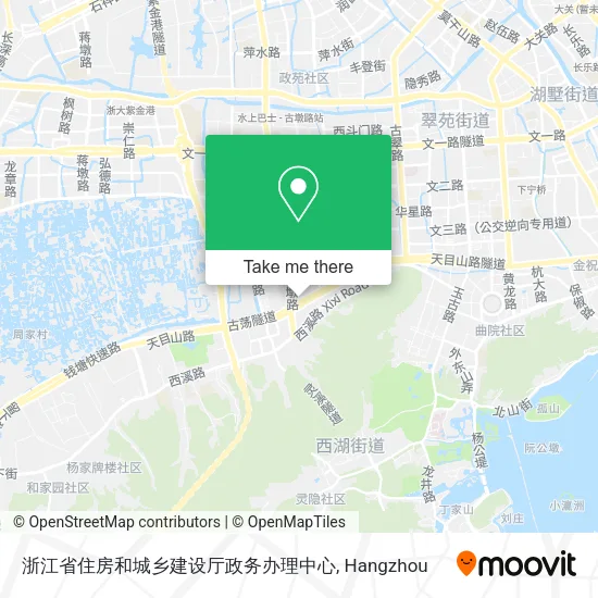 浙江省住房和城乡建设厅政务办理中心 map