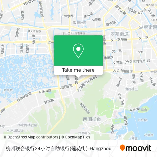 杭州联合银行24小时自助银行(莲花街) map