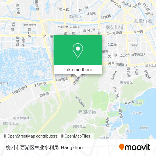 杭州市西湖区林业水利局 map