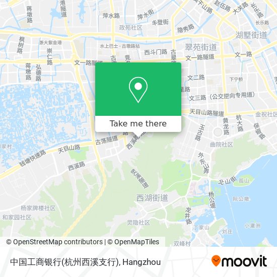 中国工商银行(杭州西溪支行) map