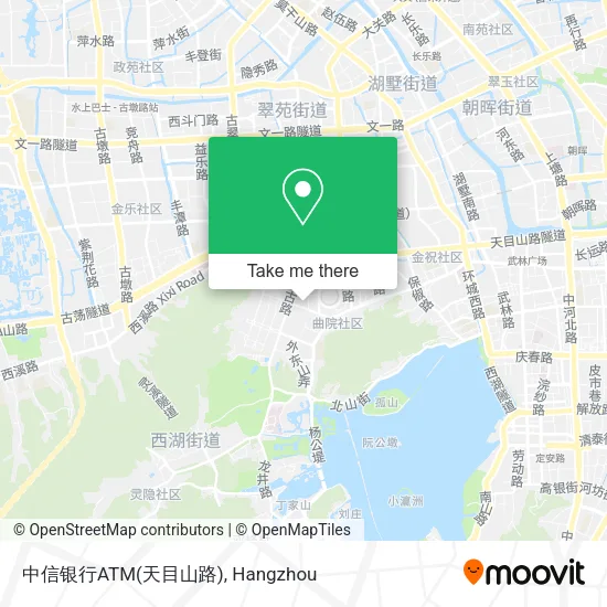 中信银行ATM(天目山路) map