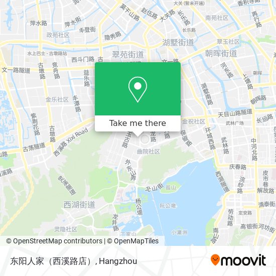东阳人家（西溪路店） map