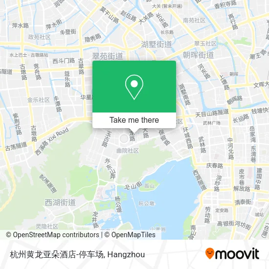杭州黄龙亚朵酒店-停车场 map