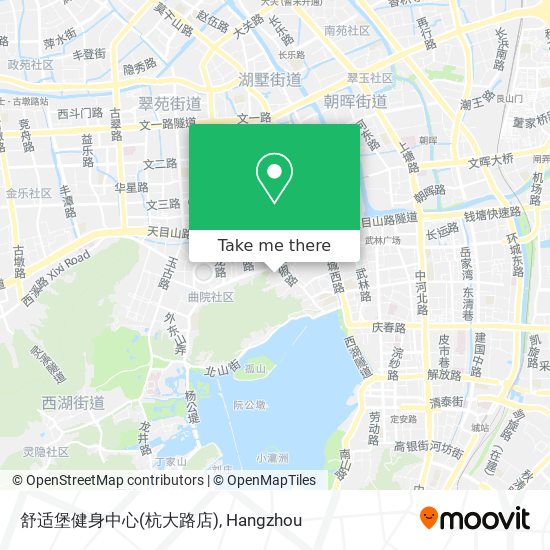 舒适堡健身中心(杭大路店) map