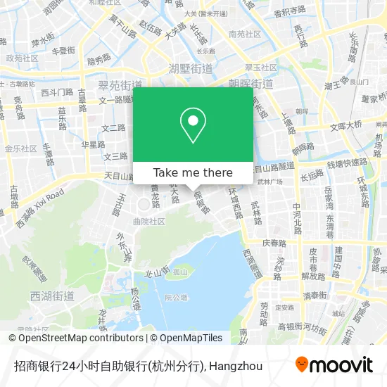 招商银行24小时自助银行(杭州分行) map
