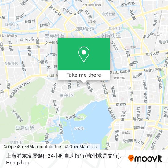 上海浦东发展银行24小时自助银行(杭州求是支行) map