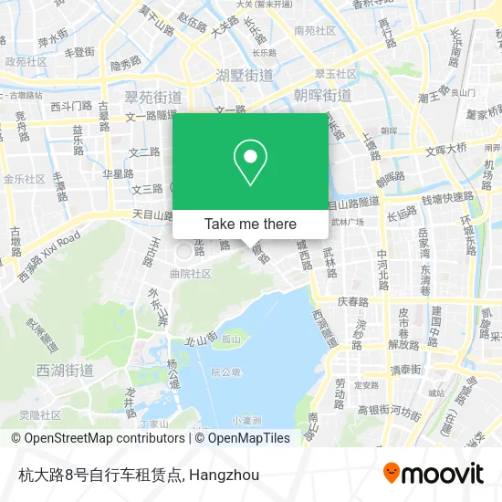 杭大路8号自行车租赁点 map
