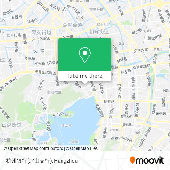 杭州银行(北山支行) map