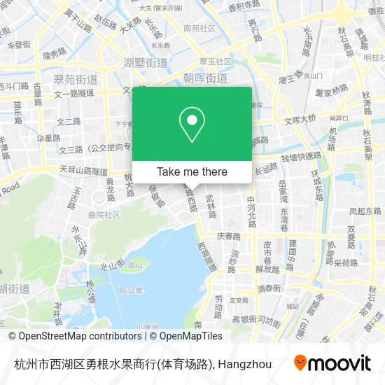 杭州市西湖区勇根水果商行(体育场路) map