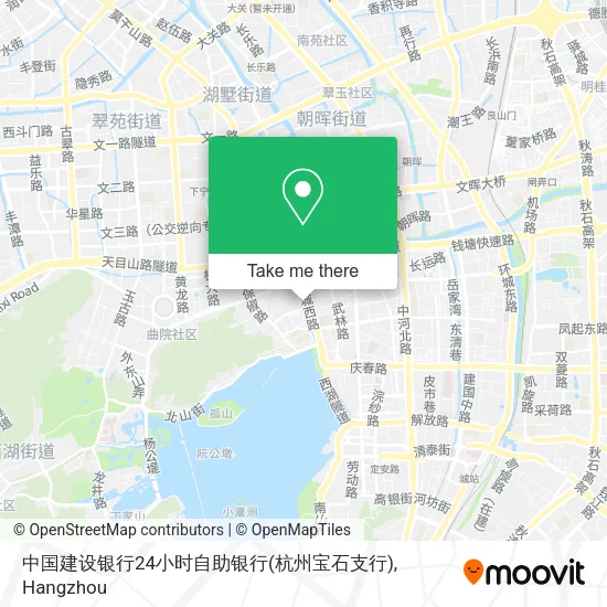 中国建设银行24小时自助银行(杭州宝石支行) map