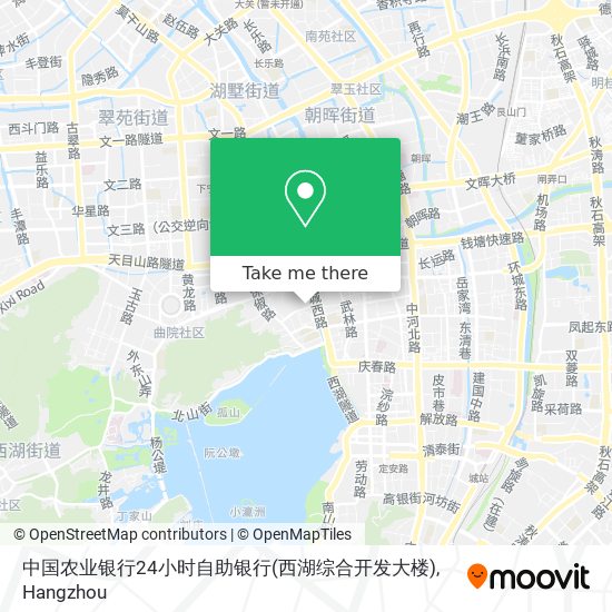 中国农业银行24小时自助银行(西湖综合开发大楼) map