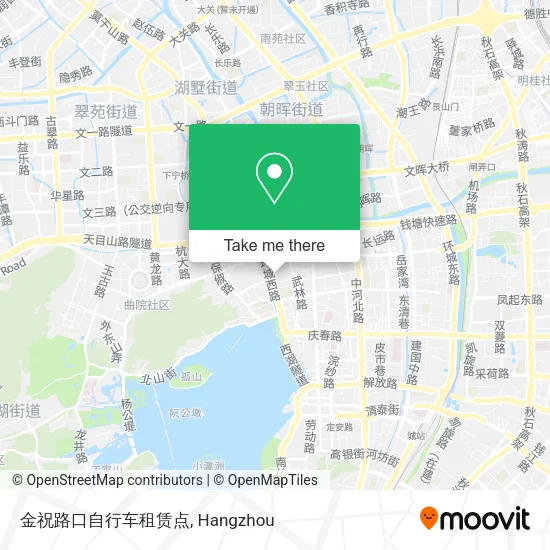 金祝路口自行车租赁点 map