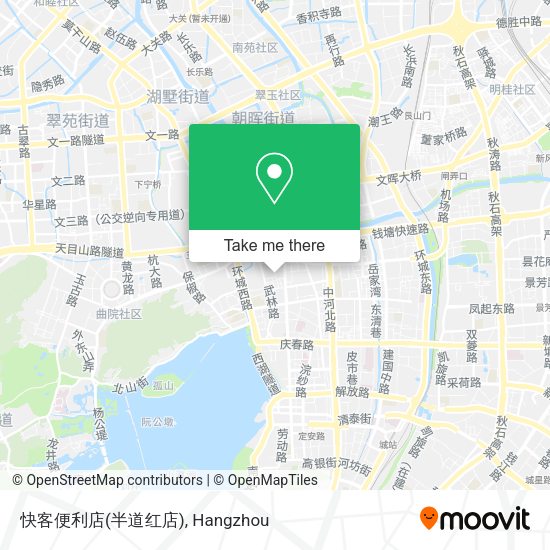 快客便利店(半道红店) map