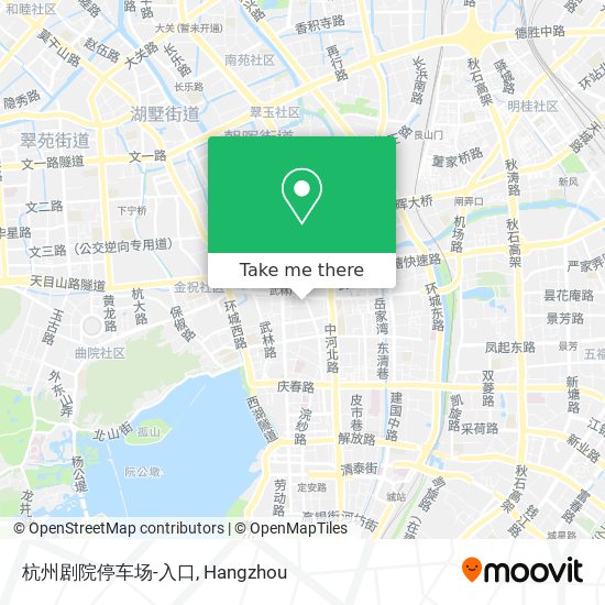 杭州剧院停车场-入口 map