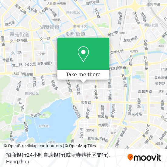 招商银行24小时自助银行(戒坛寺巷社区支行) map