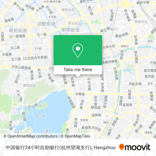 中国银行24小时自助银行(杭州望湖支行) map