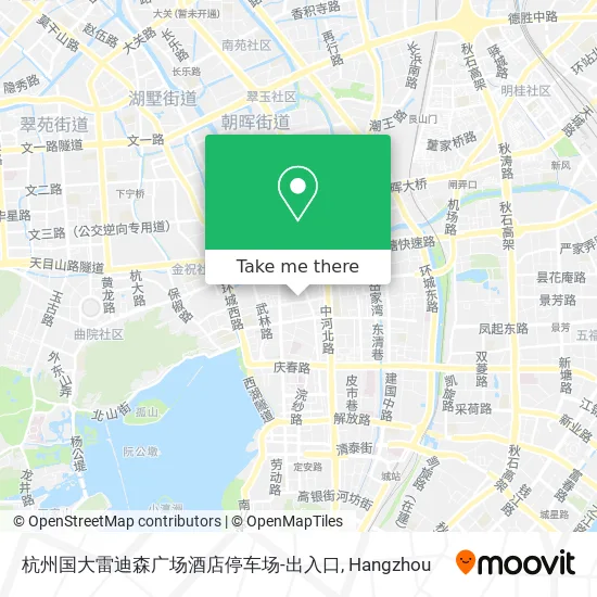 杭州国大雷迪森广场酒店停车场-出入口 map
