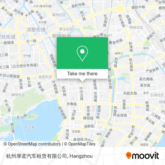 杭州厚道汽车租赁有限公司 map