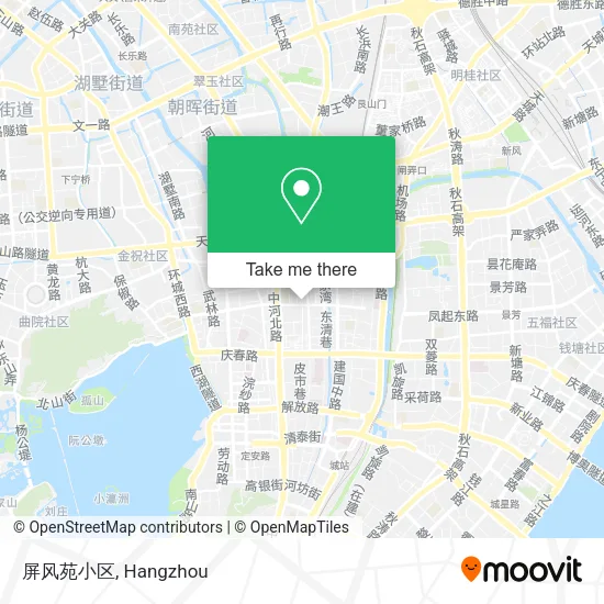 屏风苑小区 map