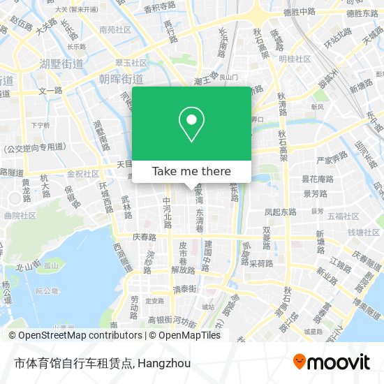 市体育馆自行车租赁点 map