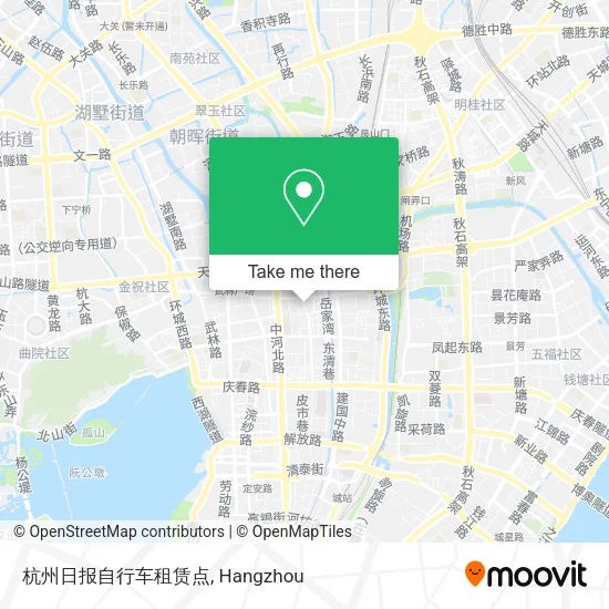 杭州日报自行车租赁点 map